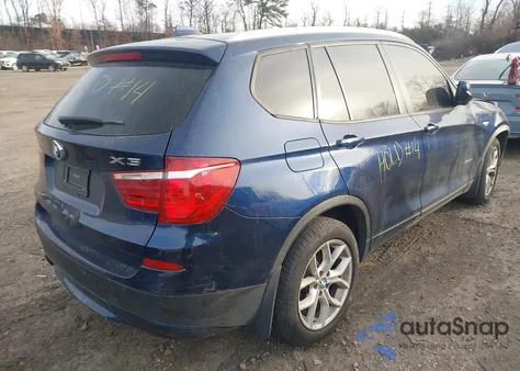 2013 BMW X3 xDrive35I z USA, uszkodzony, nr VIN 5UXWX7C54DL976730